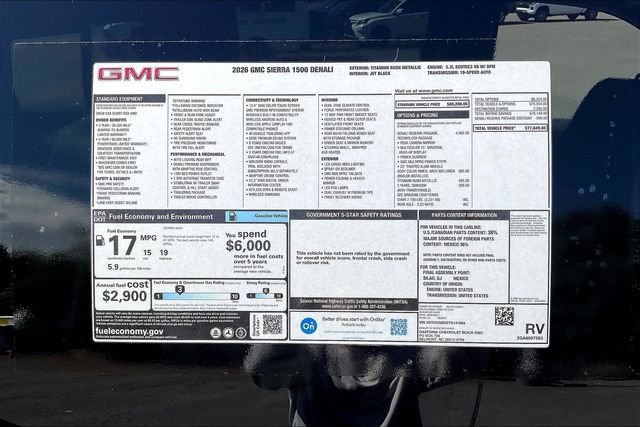 New 2026 GMC Sierra 1500 Denali w/ Denali Reserve Package image 15