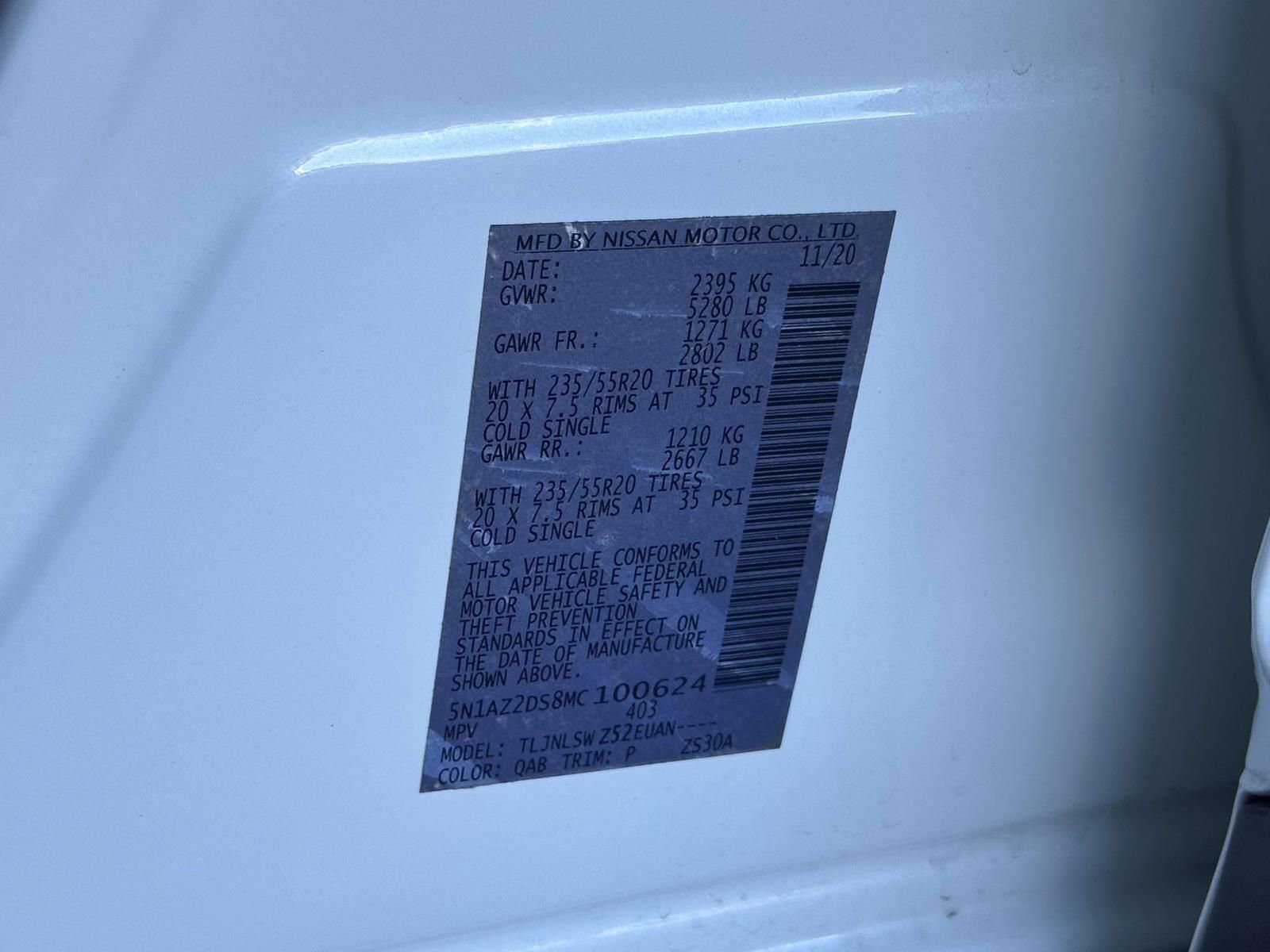 Used 2021 Nissan Murano Platinum w/ Cargo Package image 25