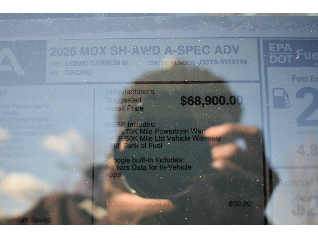New 2026 Acura MDX A-Spec w/ Advance Package AWD/4WD image 40