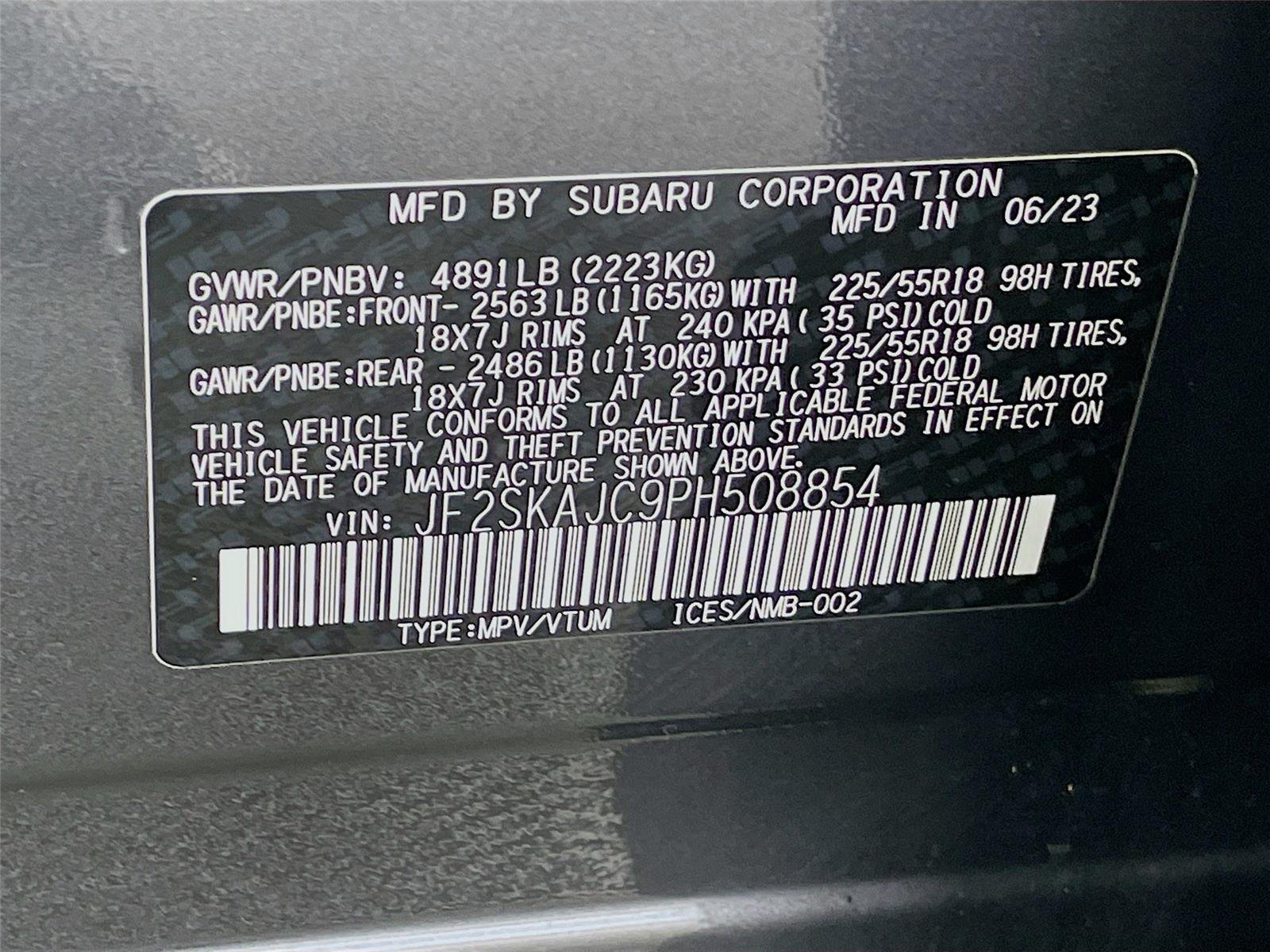 Certified 2023 Subaru Forester Sport AWD/4WD image 34