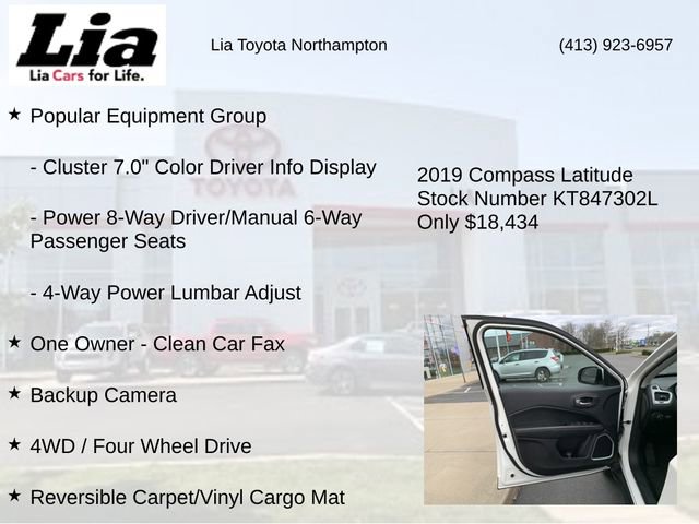 Used 2019 Jeep Compass Latitude w/ Popular Equipment Group image 14