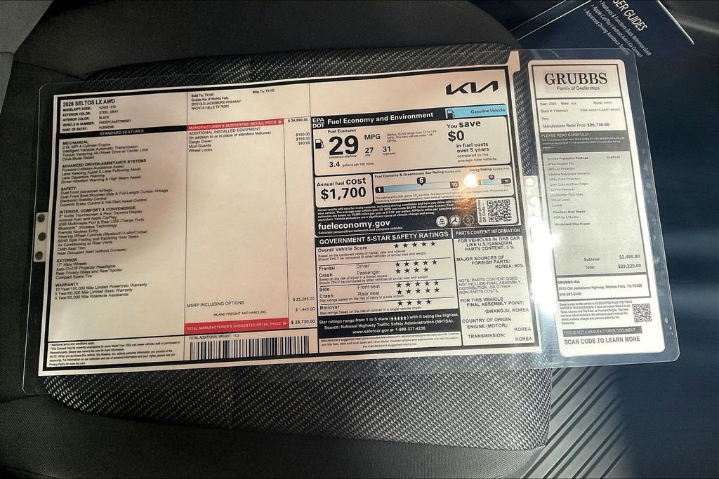 New 2026 Kia Seltos LX image 41