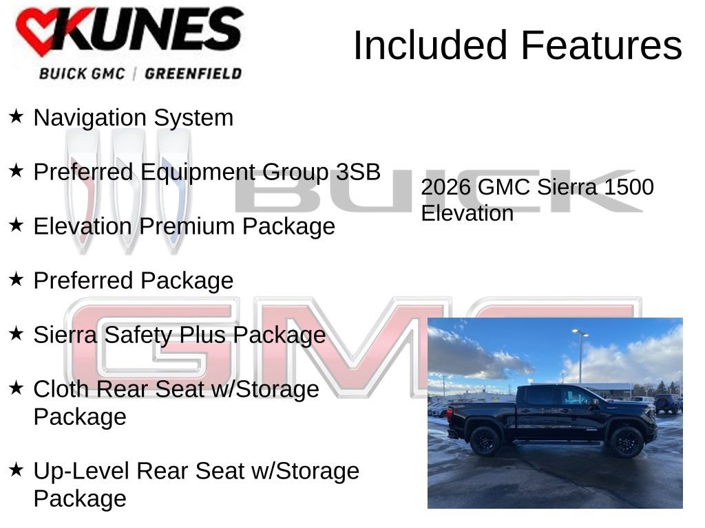 New 2026 GMC Sierra 1500 Elevation w/ Elevation Premium Package image 3