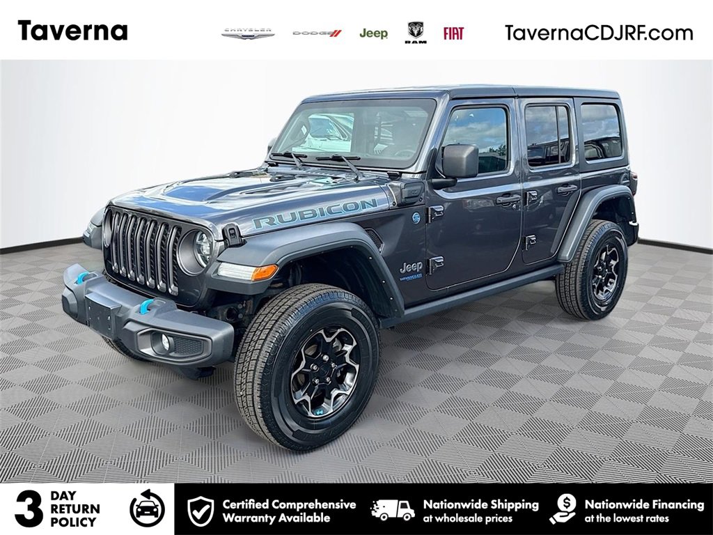 Used 2021 Jeep Wrangler Unlimited Rubicon 4xe w/ Cold Weather Group image 1