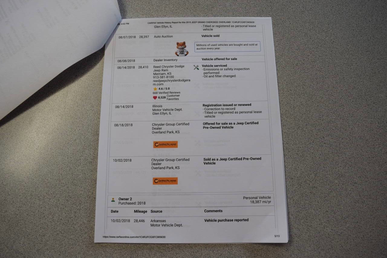 Used 2015 Jeep Grand Cherokee Overland image 68