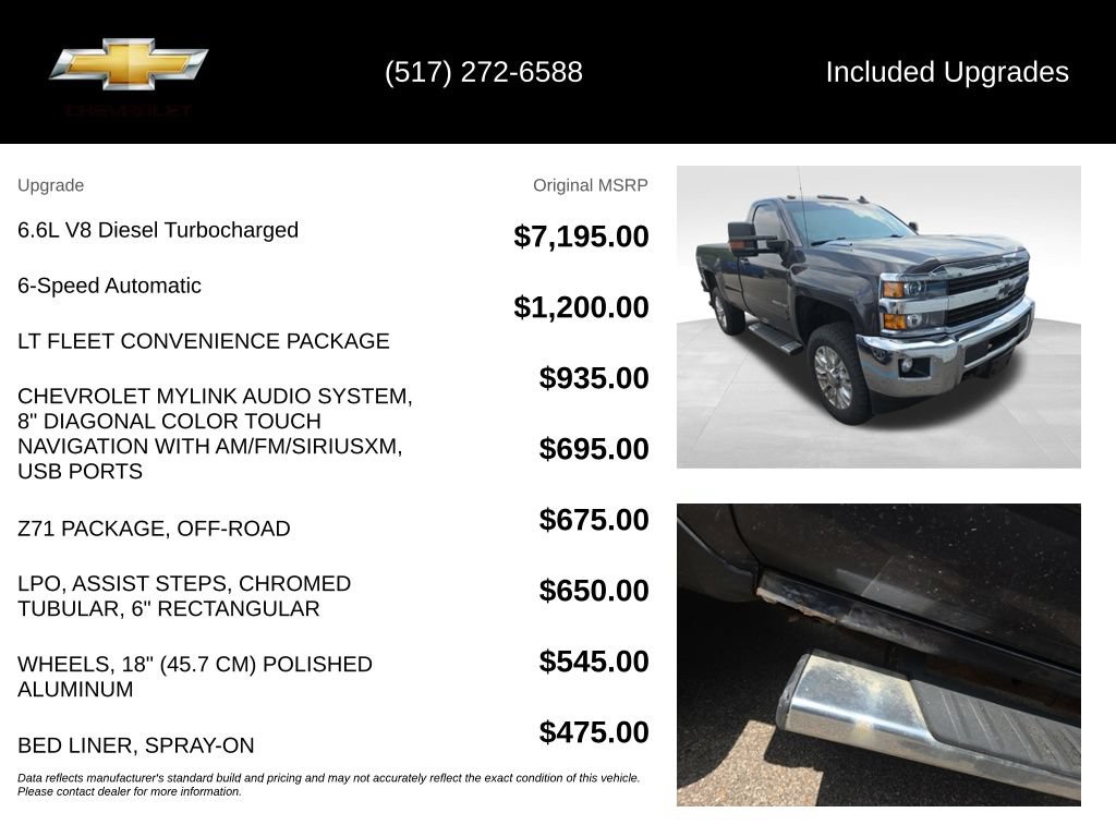 Used 2015 Chevrolet Silverado 2500 LT w/ LT Fleet Convenience Package AWD/4WD image 5