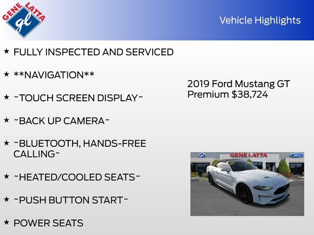 Certified 2019 Ford Mustang GT Premium w/ GT Performance Package image 31