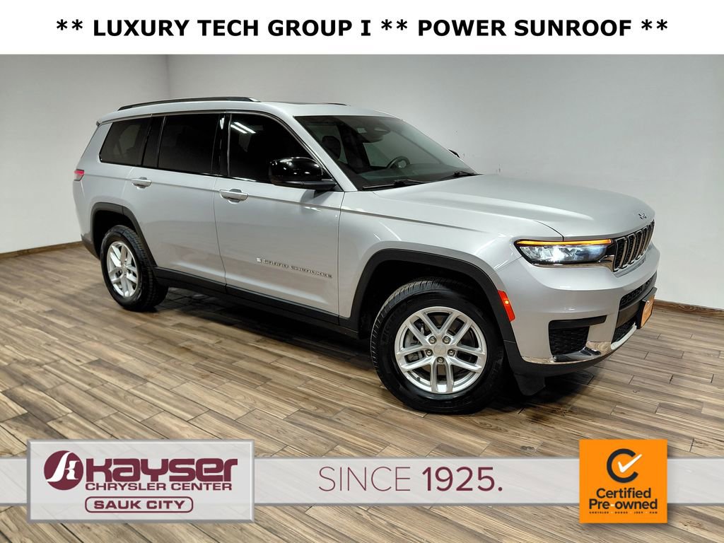 Certified 2022 Jeep Grand Cherokee L Laredo w/ Luxury Tech Group I AWD/4WD image 1
