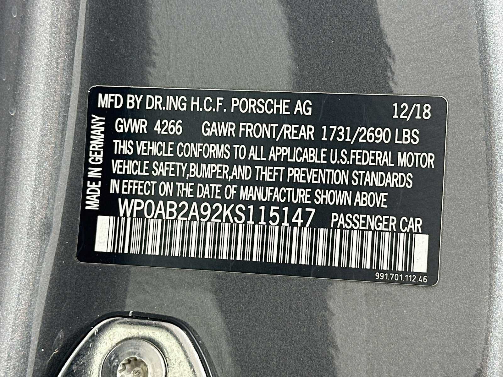 Certified 2019 Porsche 911 Carrera GTS RWD image 33