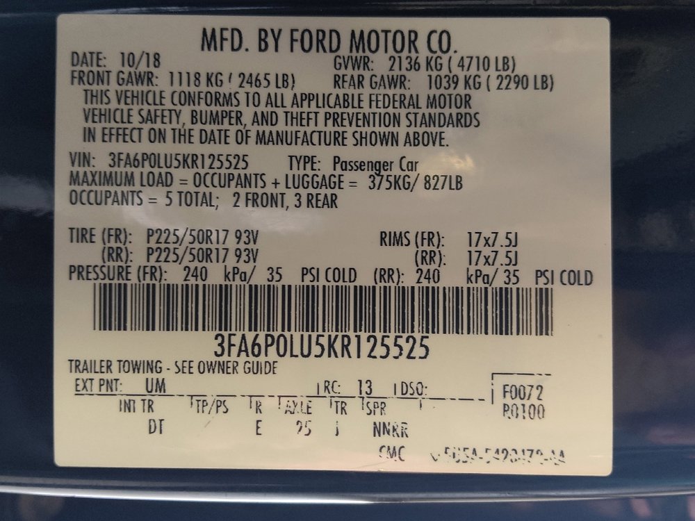 Used 2019 Ford Fusion SE FWD image 33