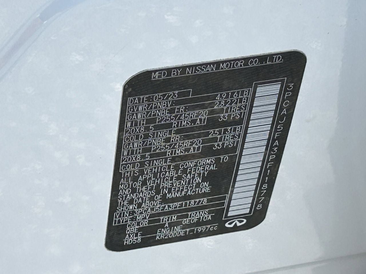 Certified 2023 INFINITI QX50 Sport FWD image 38