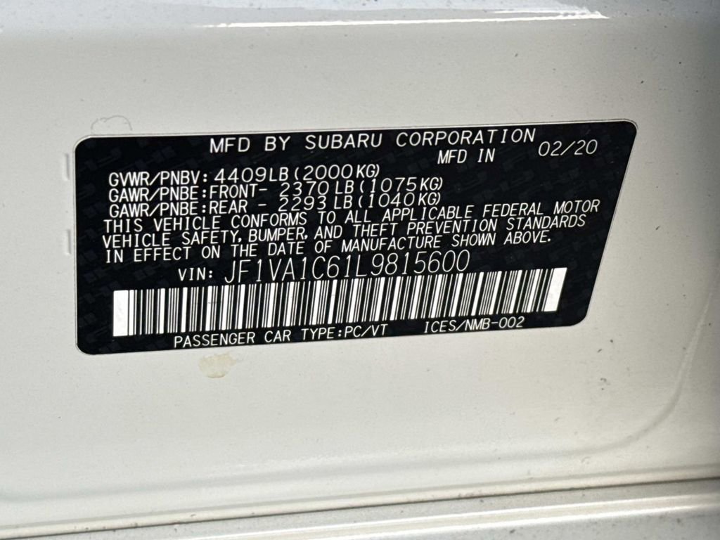 Used 2020 Subaru WRX Premium image 25