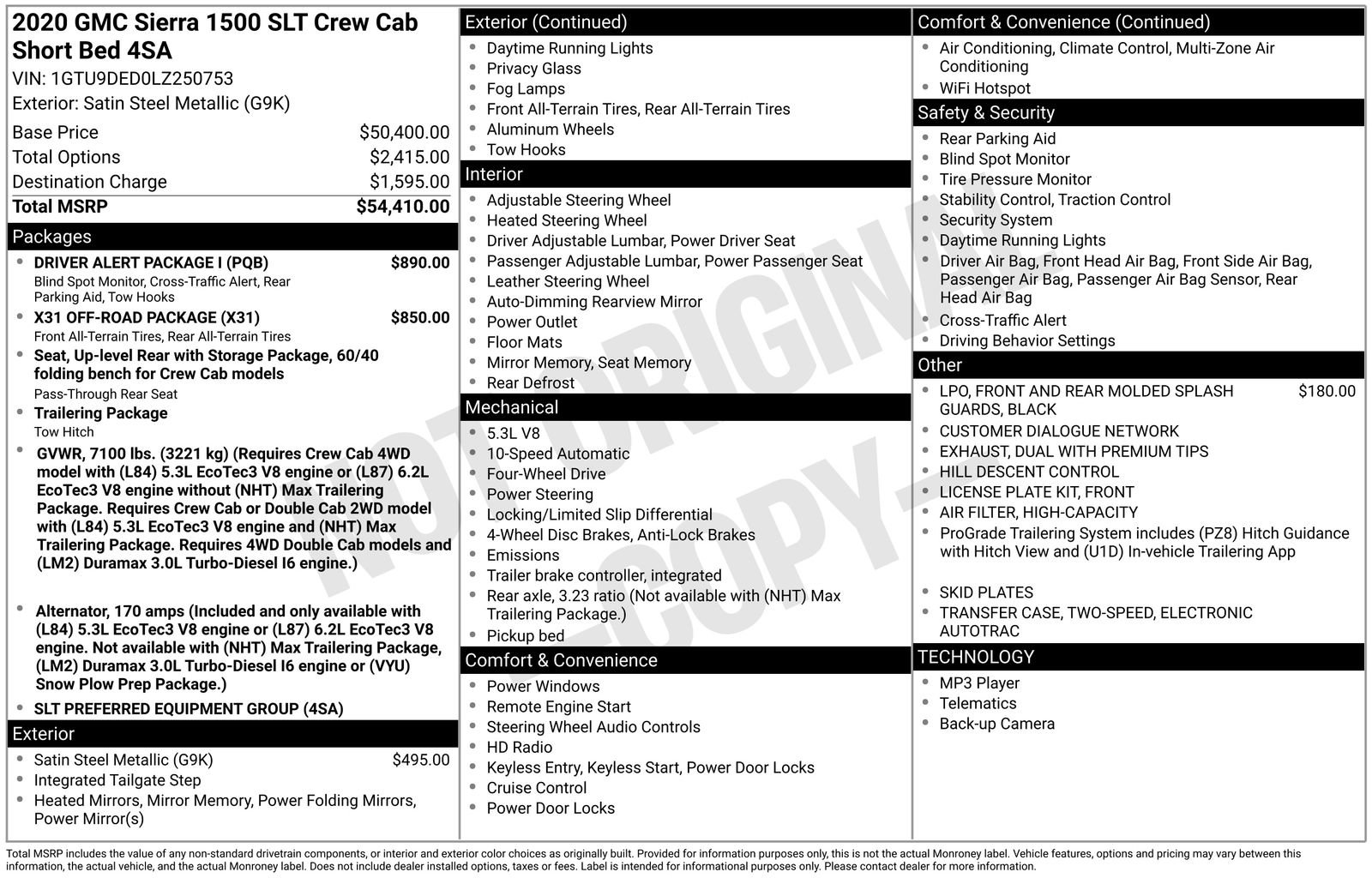 Used 2020 GMC Sierra 1500 SLT w/ Driver Alert Package I image 36
