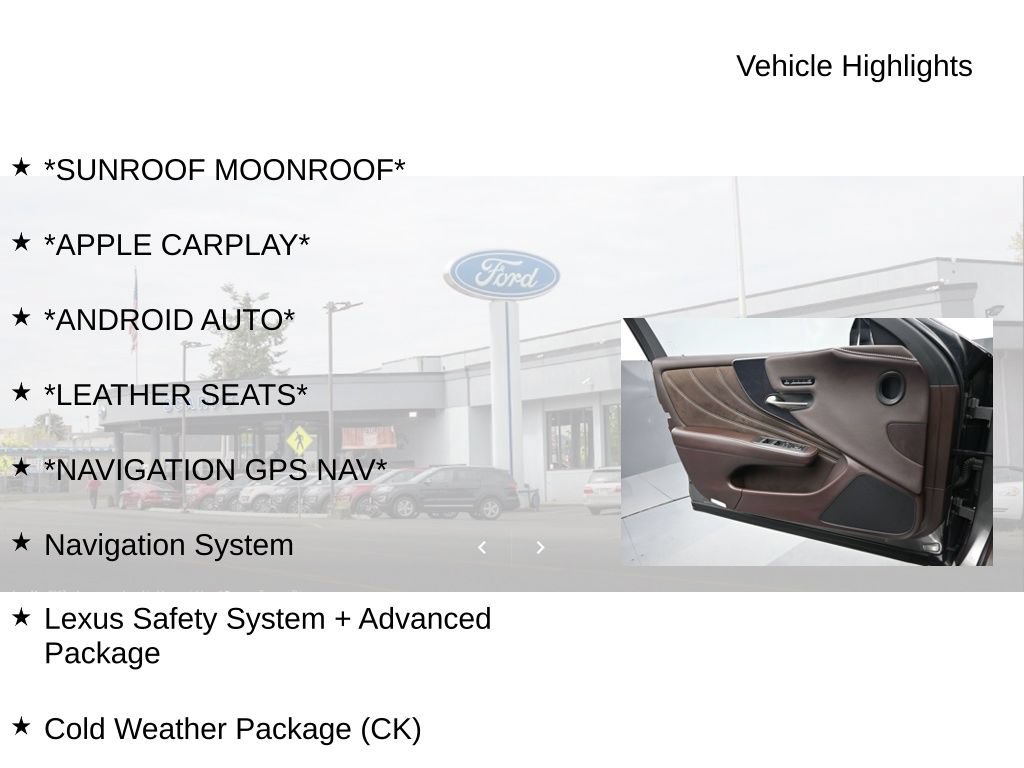 Used 2018 Lexus LS 500 w/ Interior Upgrade Package RWD image 19