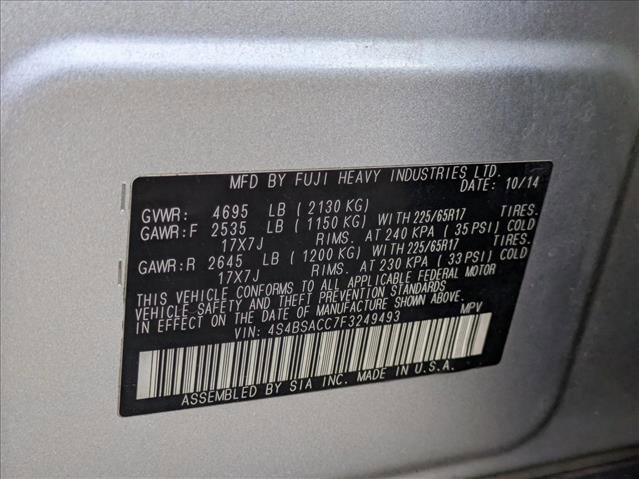 Used 2015 Subaru Outback 2.5i Premium w/ Popular Package #1 image 16