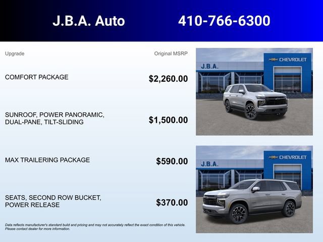 New 2026 Chevrolet Tahoe RST w/ Comfort Package image 5