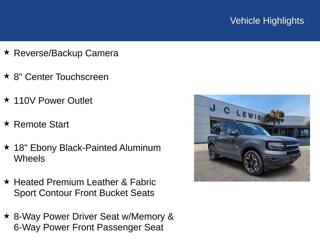 Certified 2024 Ford Bronco Sport Outer Banks AWD/4WD image 28