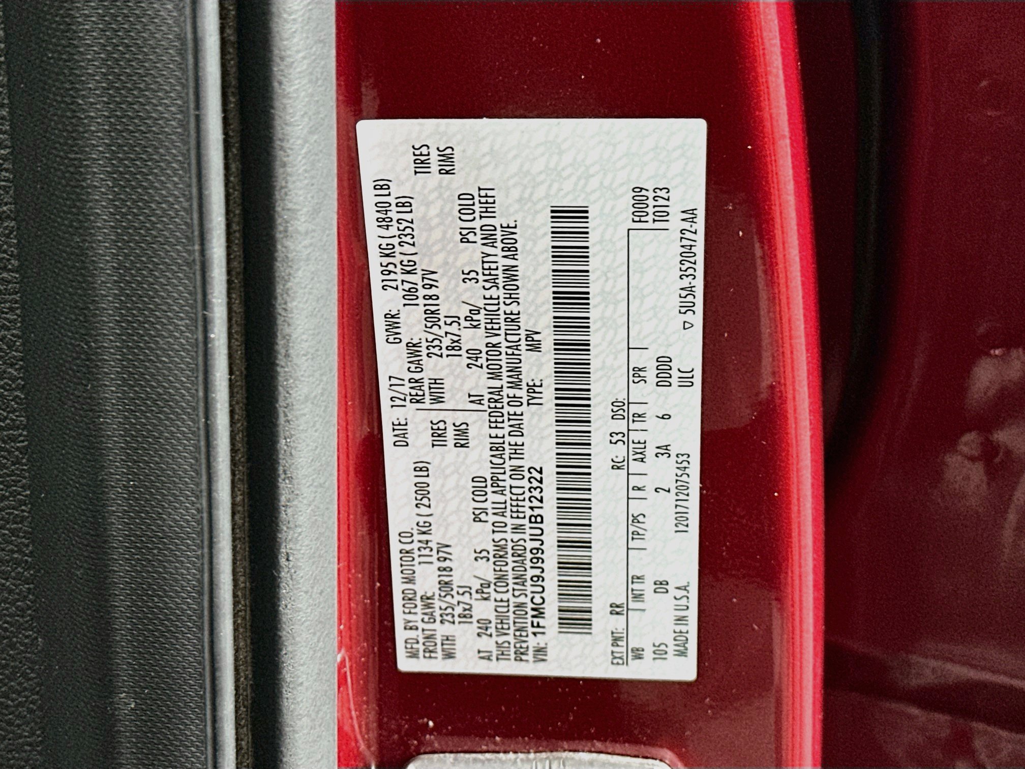 Used 2018 Ford Escape Titanium AWD/4WD image 12