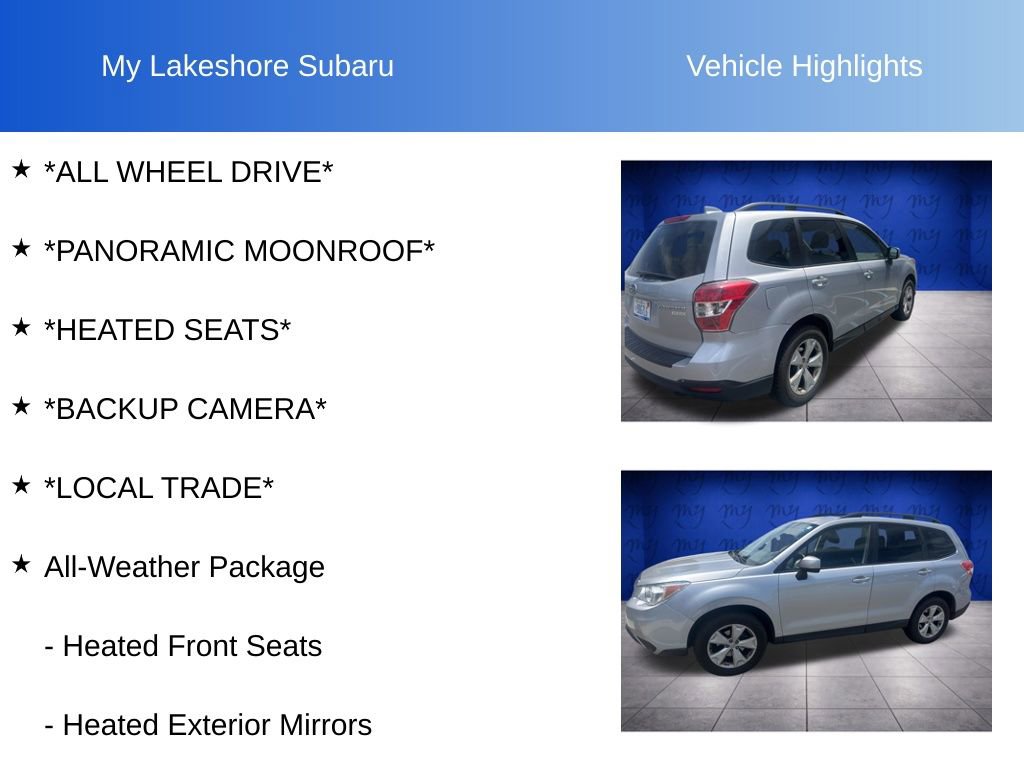 Used 2016 Subaru Forester 2.5i Premium w/ All-Weather Package AWD/4WD image 10