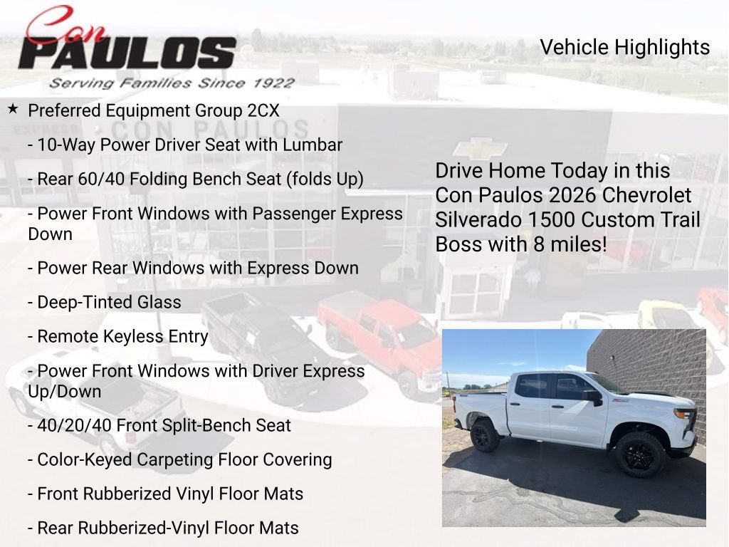 New 2026 Chevrolet Silverado 1500 Custom Trail Boss AWD/4WD image 7