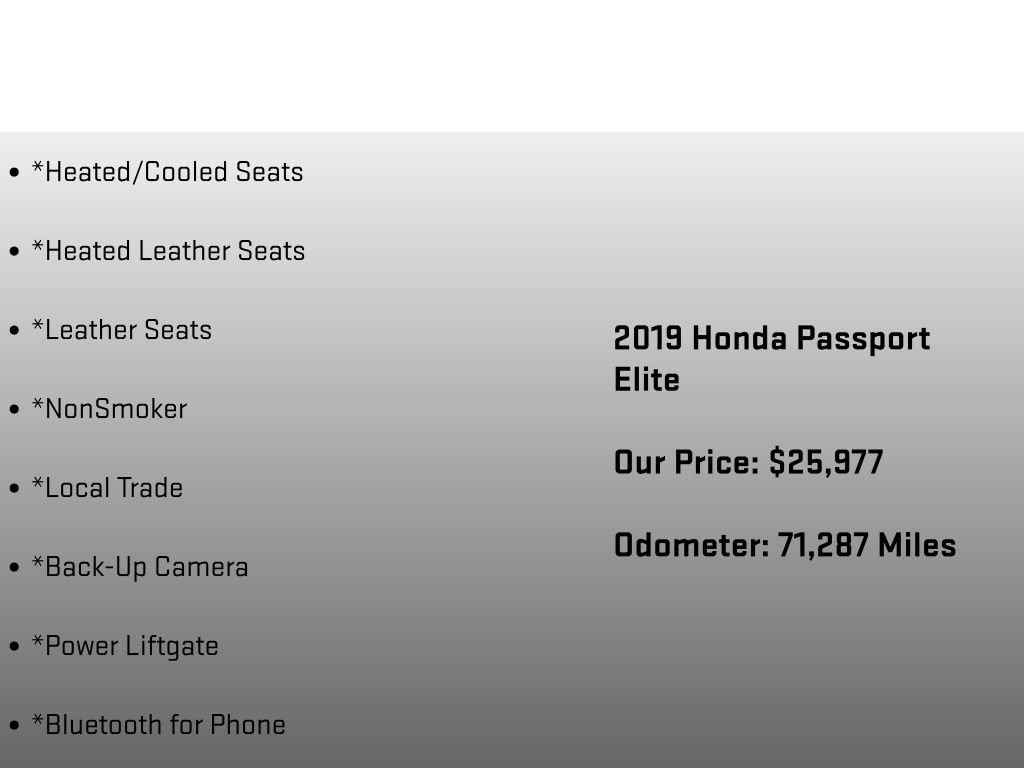 Used 2019 Honda Passport Elite image 6