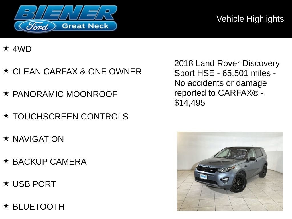 Used 2018 Land Rover Discovery Sport HSE image 9