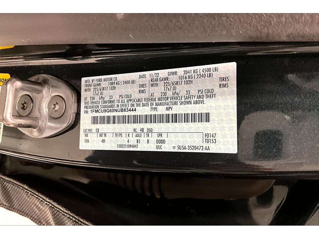 Used 2022 Ford Escape SE w/ Convenience Package AWD/4WD image 33