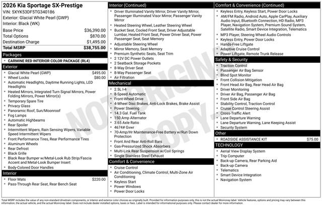 Certified 2026 Kia Sportage SX FWD image 10