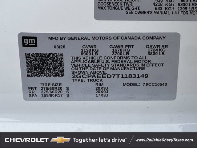 New 2026 Chevrolet Silverado 1500 LTZ RWD image 28