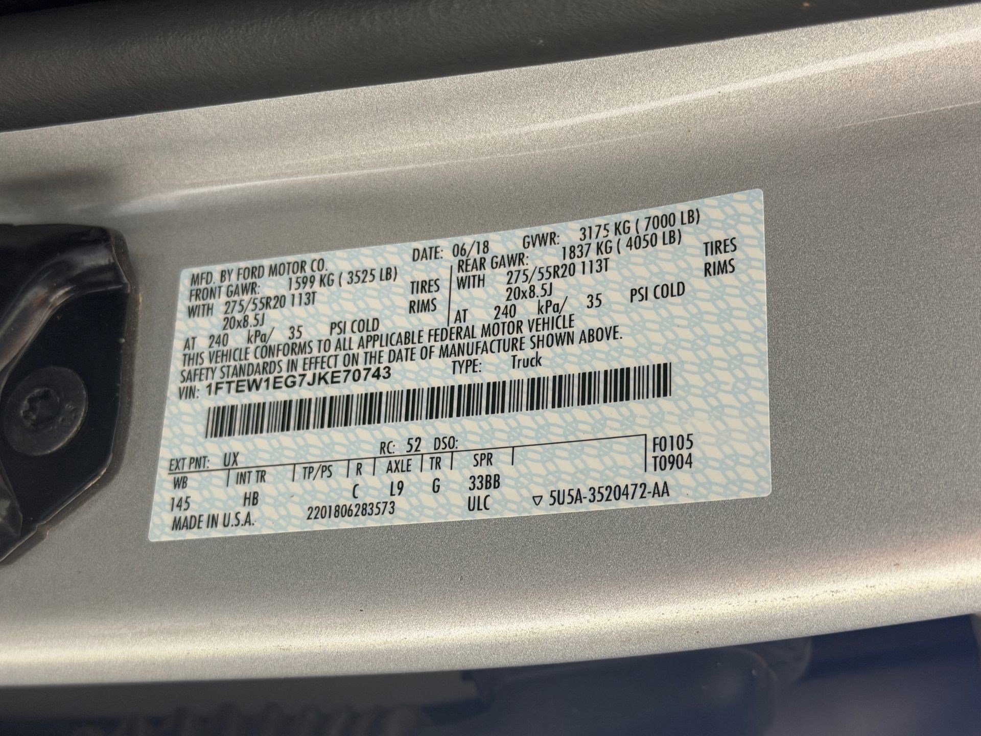Used 2018 Ford F150 Lariat AWD/4WD image 20