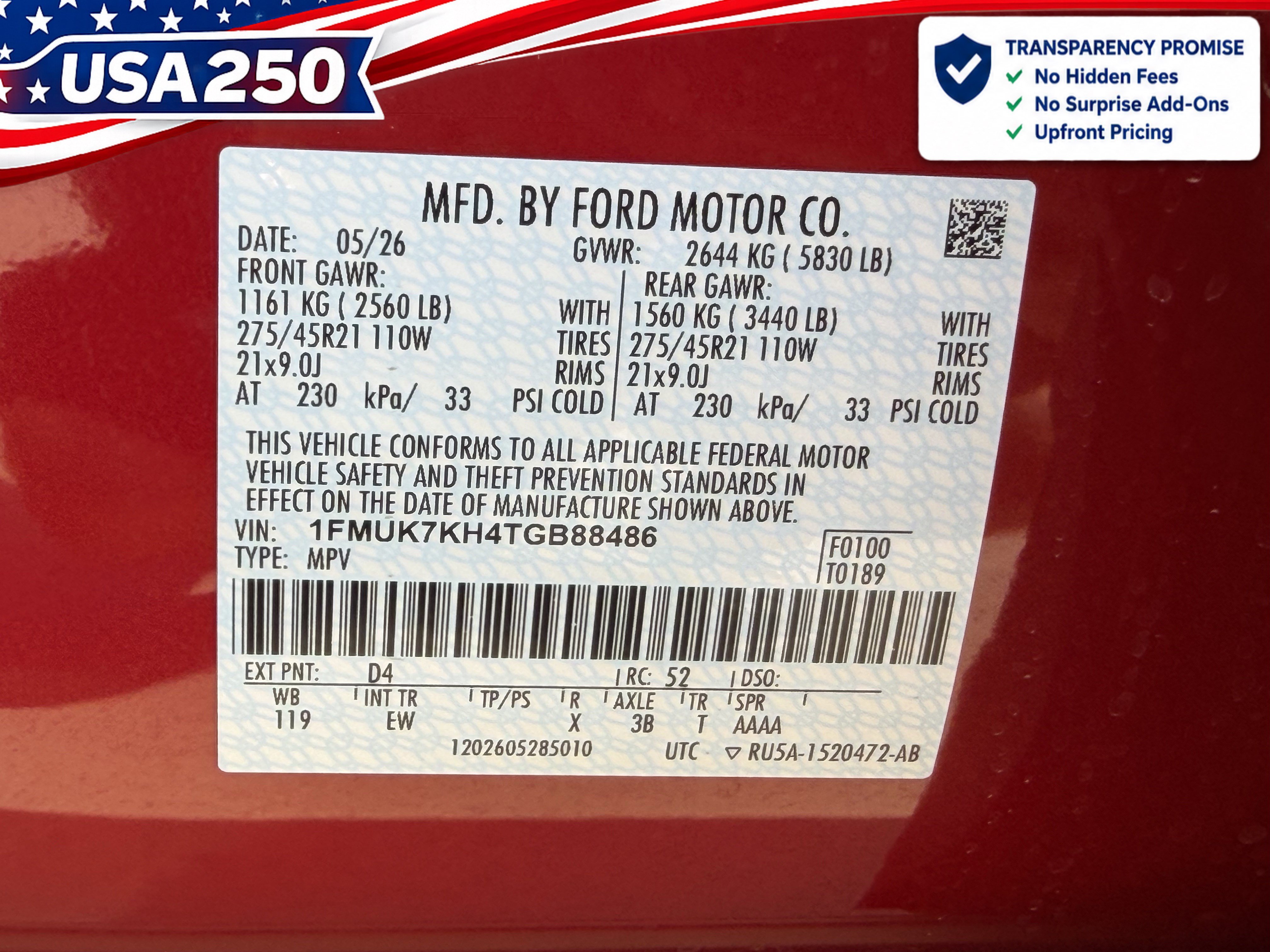 New 2026 Ford Explorer ST-Line w/ ST-Line Street Pack RWD image 26