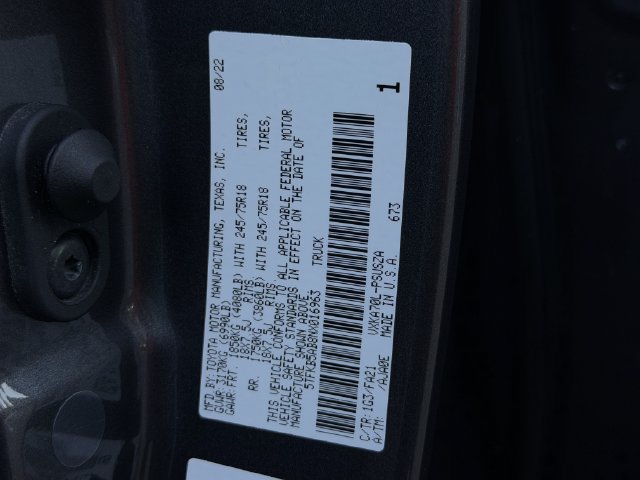 Used 2022 Toyota Tundra SR w/ SR Tow Package RWD image 26