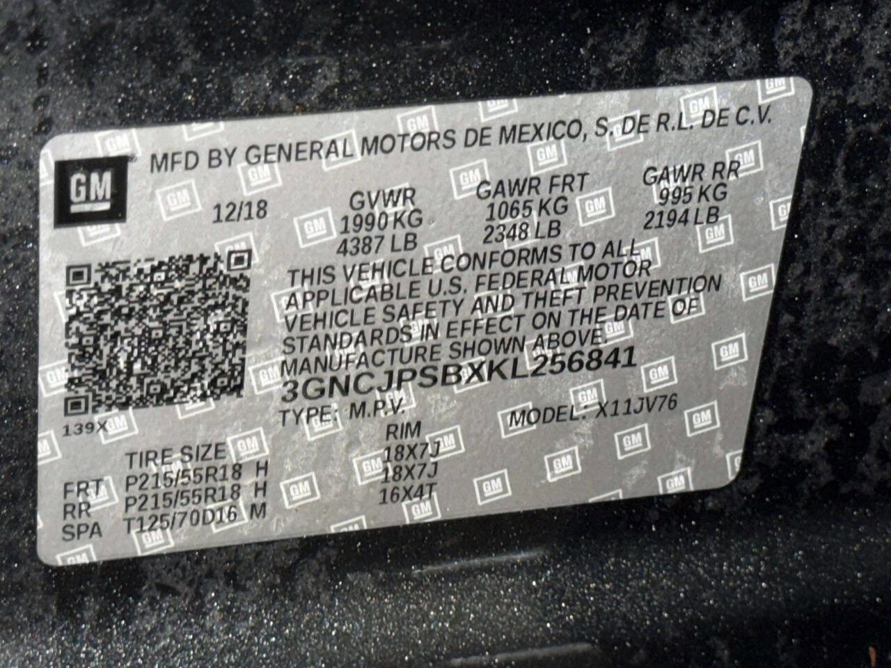 Used 2019 Chevrolet Trax LT w/ Sun & Sound Package AWD/4WD image 15