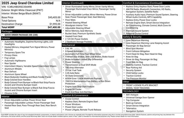 New 2025 Jeep Grand Cherokee Limited image 27