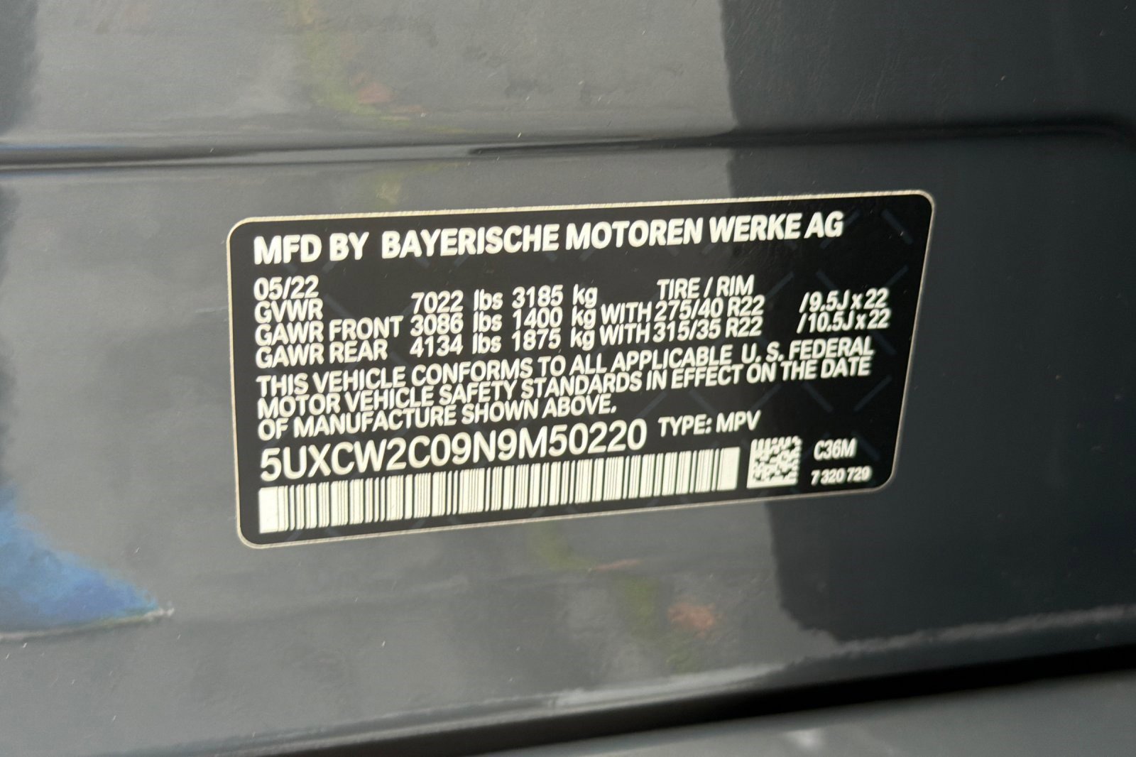 Certified 2022 BMW X7 xDrive40i w/ M Sport Package image 42