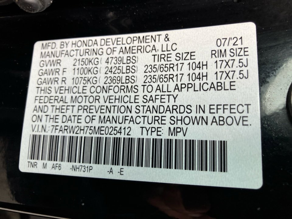 Certified 2021 Honda CR-V Special Edition image 39