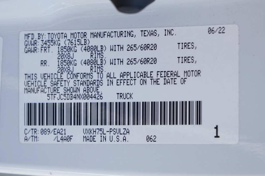 Used 2022 Toyota Tundra Limited AWD/4WD image 59