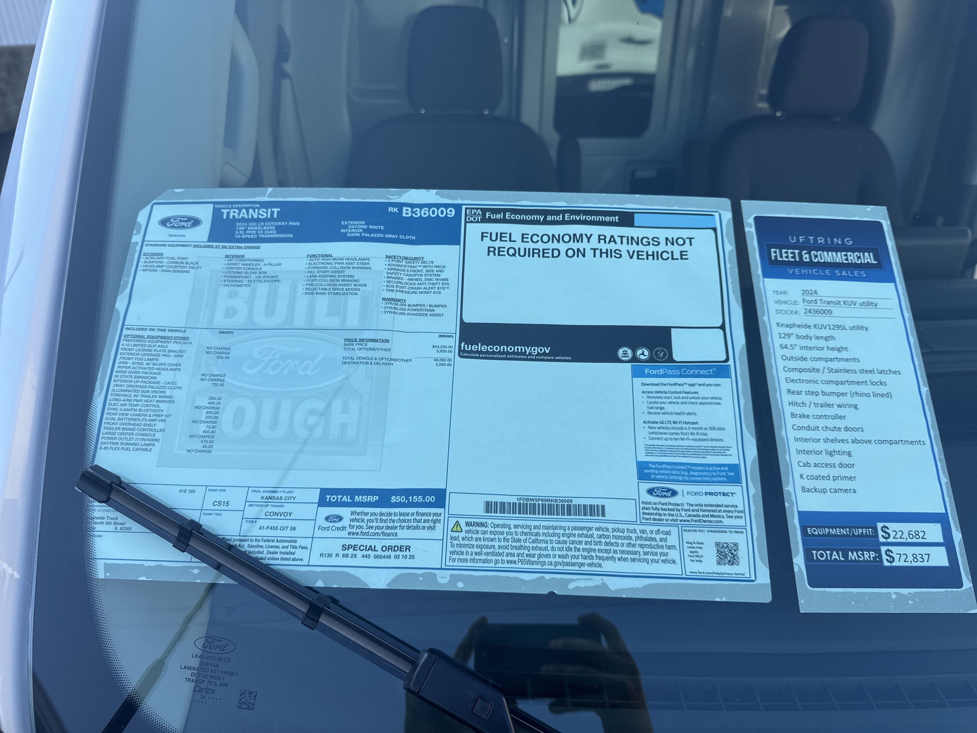 Used 2024 Ford Transit 350 Base w/ Interior Upgrade Package image 16