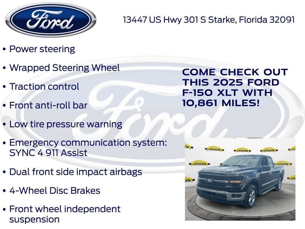 Certified 2025 Ford F150 XLT w/ Equipment Group 301A Standard RWD image 32
