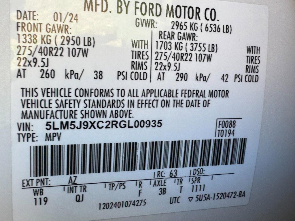 Used 2024 Lincoln Aviator Black Label w/ Dynamic Handling Package image 25