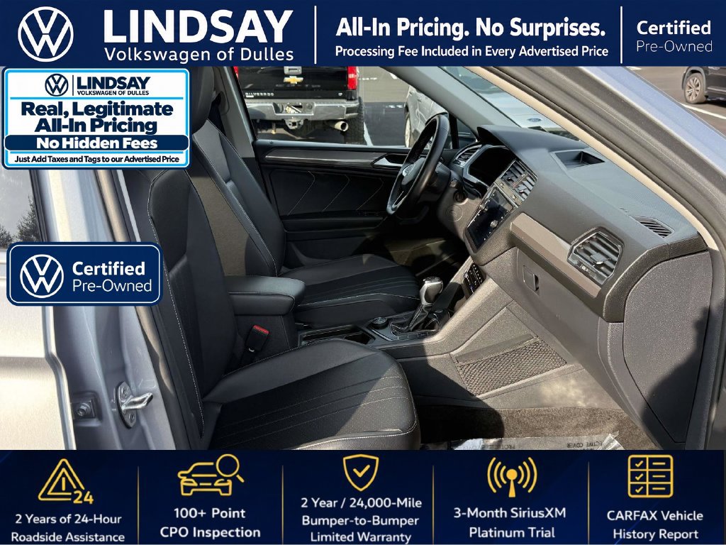 Certified 2023 Volkswagen Tiguan SE w/ Panoramic Sunroof Package AWD/4WD image 13