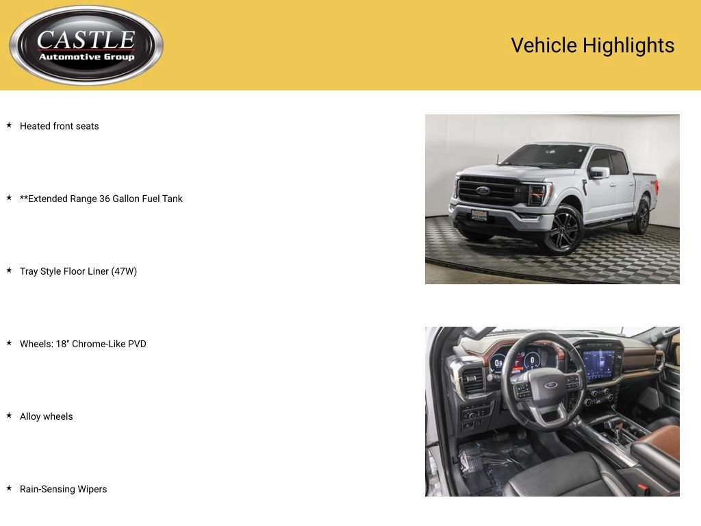 Used 2022 Ford F150 Lariat w/ Equipment Group 502A High AWD/4WD image 16
