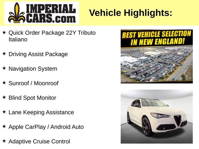 Used 2025 Alfa Romeo Stelvio Tributo Italiano w/ Driving Assist Package AWD/4WD image 3