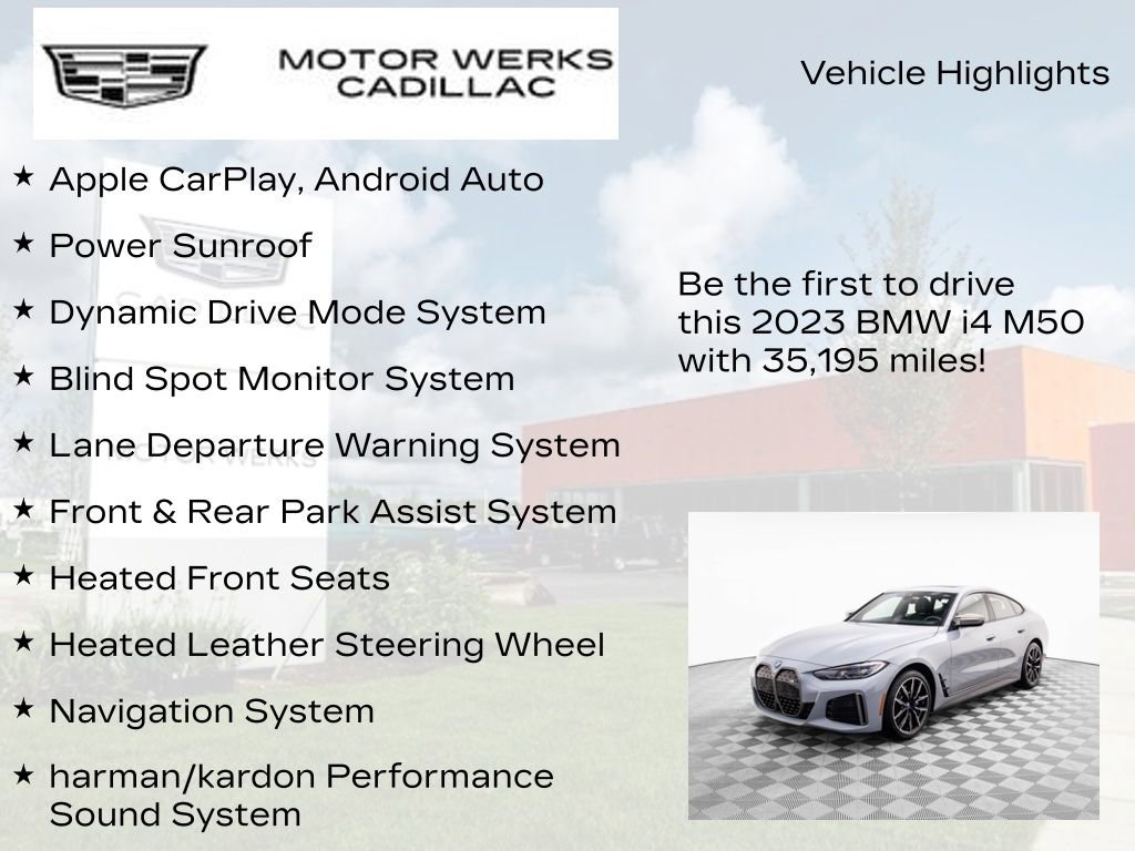 Used 2023 BMW i4 M50 w/ Premium Package image 7