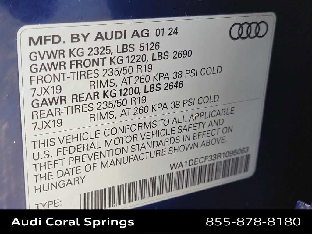 Certified 2024 Audi Q3 2.0T Premium w/ Convenience Package AWD/4WD image 29