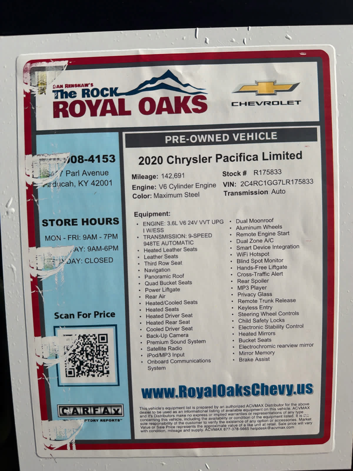 Used 2020 Chrysler Pacifica Limited FWD image 33