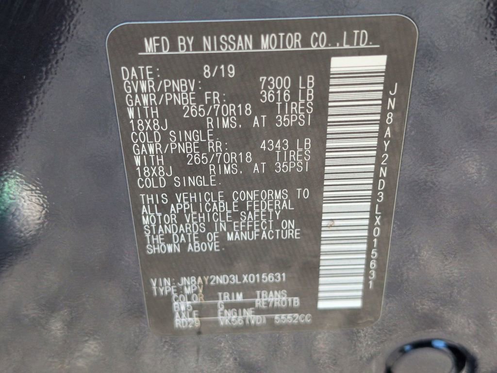 Used 2020 Nissan Armada SV w/ Driver Package image 32