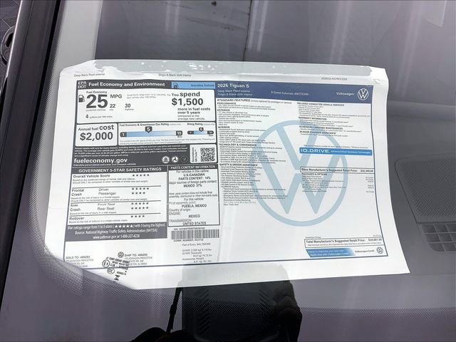 New 2026 Volkswagen Tiguan S image 15