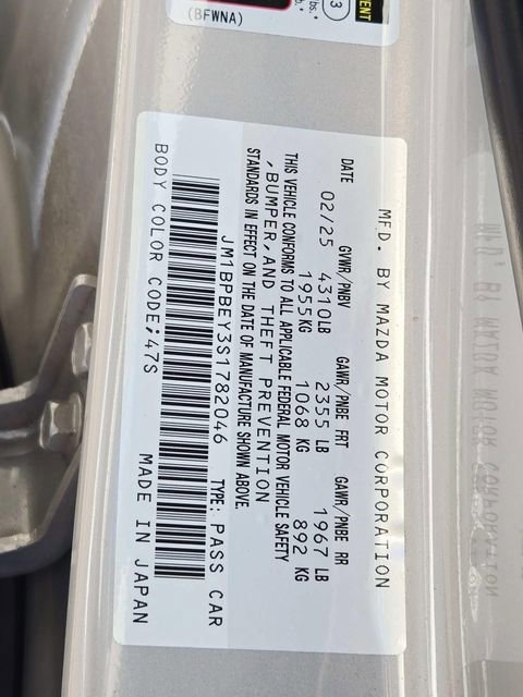 Certified 2025 MAZDA MAZDA3 2.5 Turbo Sedan w/Premium Plus AWD/4WD image 35