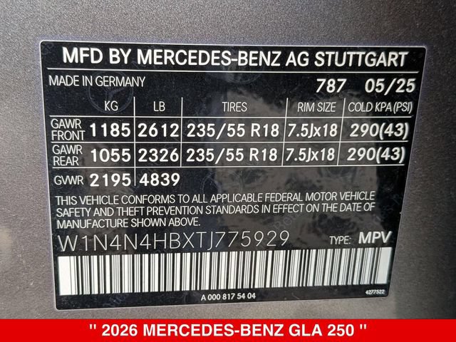 Used 2026 Mercedes-Benz GLA 250 4MATIC image 39